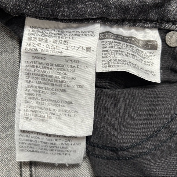 Levi 721 High Rise Distressed Skinny Jean Size 28 - Picture 9 of 9